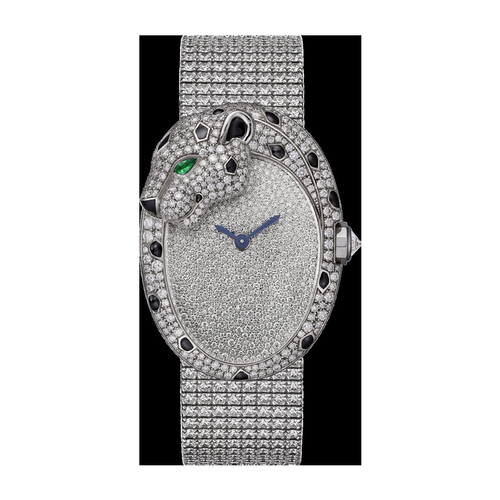 Cartier Panthère Jewelry Diamond Pave White Gold 28.6mm