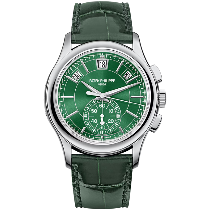 Patek Philippe Complications Green Platinum Leather 40mm