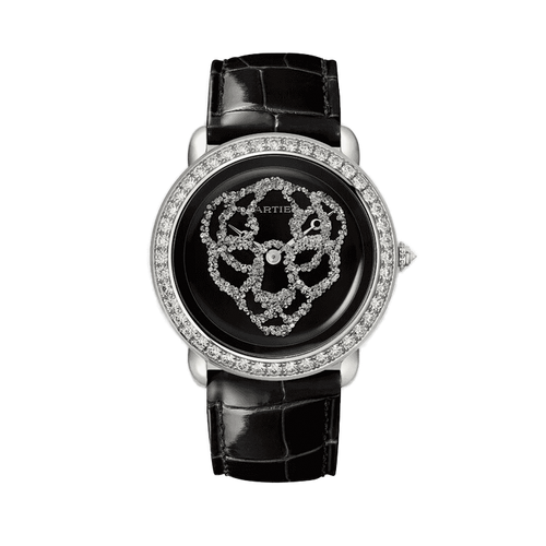 Cartier Révélation D’Une Panthère Black Leather 37mm