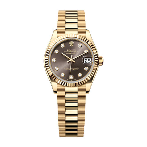 Rolex Datejust 31 Dark Grey Yellow Gold 31mm