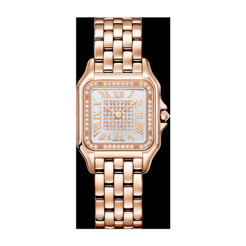Cartier Panthère de Cartier Medium Diamond Pave Rose Gold 26.7mm