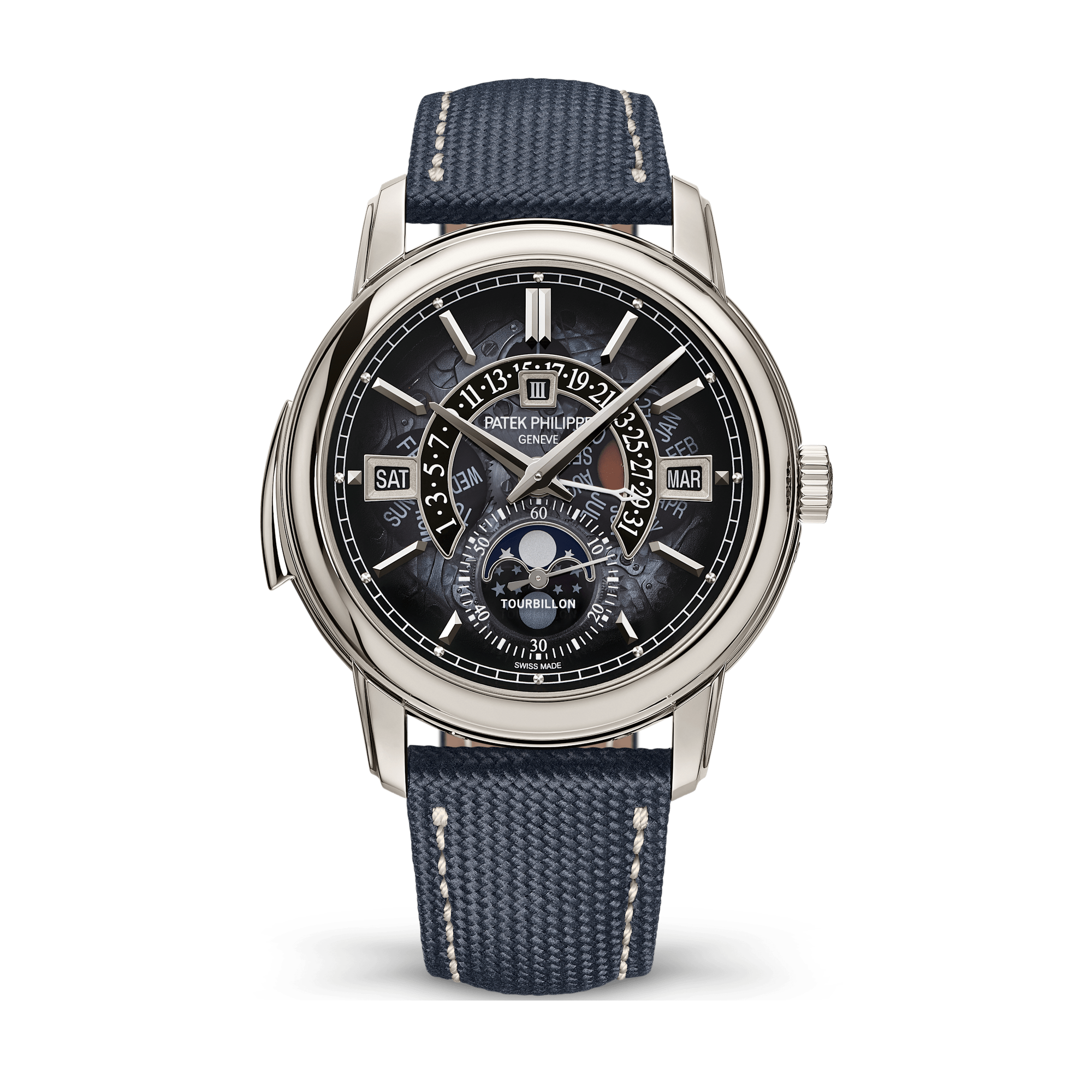 Patek Philippe Grand Complications Blue Platinum Leather 40.2mm