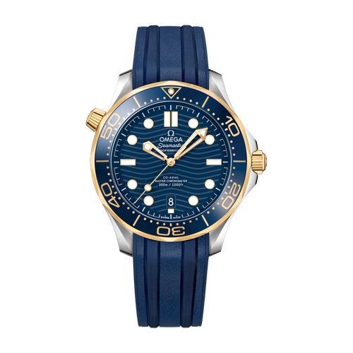 Omega Seamaster Diver 300M Blue Two-Tone Rubber 42mm
