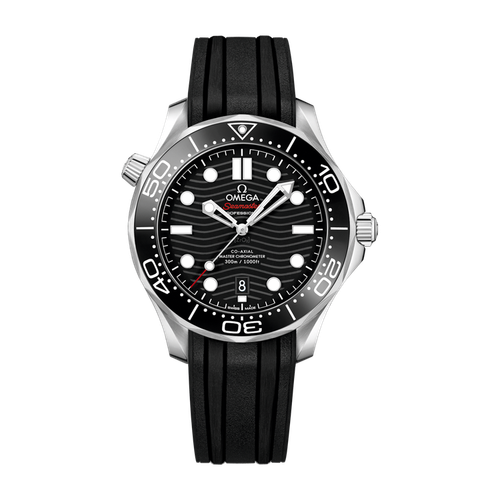 Omega Seamaster Diver 300M Black Steel Rubber 42mm