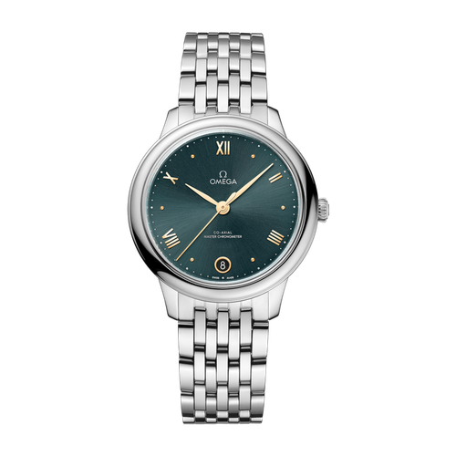 Omega De Ville Prestige Green Steel 34mm