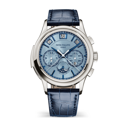 Patek Philippe Grand Complications Blue White Gold Alligator Leather 42mm
