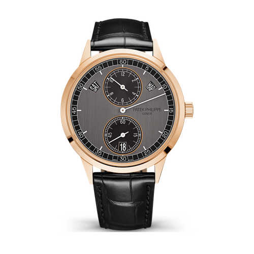 Patek Philippe Complications Dark Grey Rose Gold Alligator Leather 40.5mm