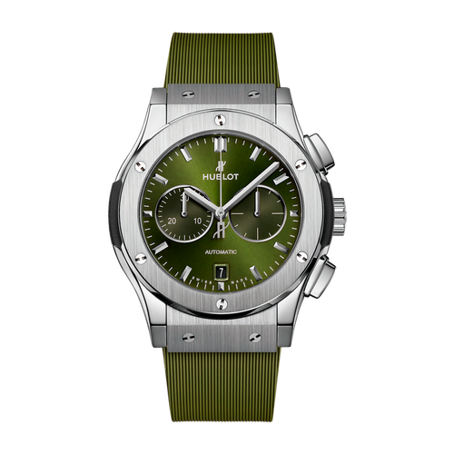 Hublot Classic Fusion Green Titanium Rubber 42mm