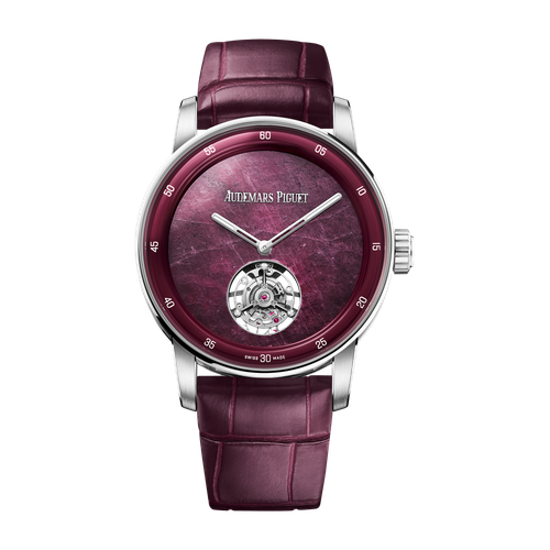 Audemars Piguet Code 11.59 Selfwinding Flying Tourbillon Red White Gold Alligator Leather 38mm