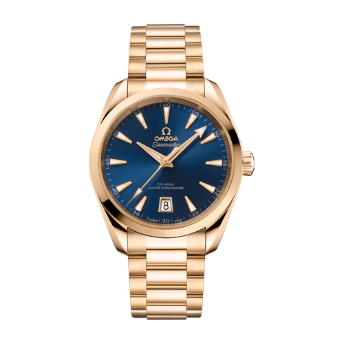 Omega Seamaster Aqua Terra 150M Blue Yellow Gold 38mm