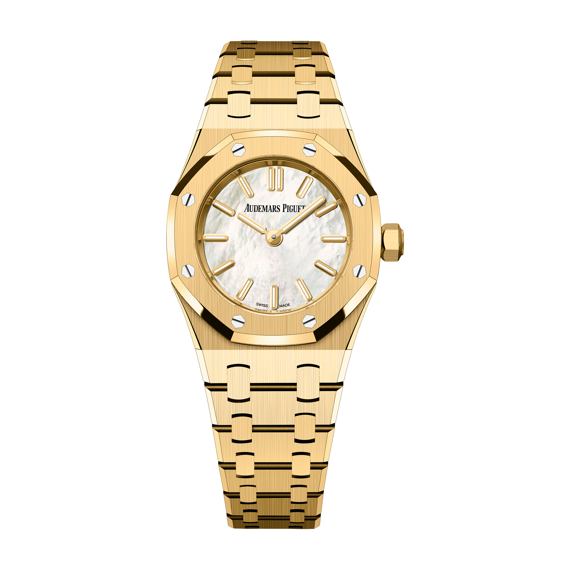 Audemars Piguet Royal Oak Mini Quartz Mother of Pearl Yellow Gold 23mm