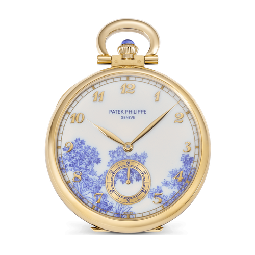 Patek Philippe "Toile de Jouy" Rare Handcrafts White Yellow Gold 45mm