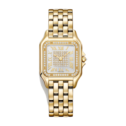 Cartier Panthère de Cartier Medium Diamond Pave Yellow Gold 26.7mm