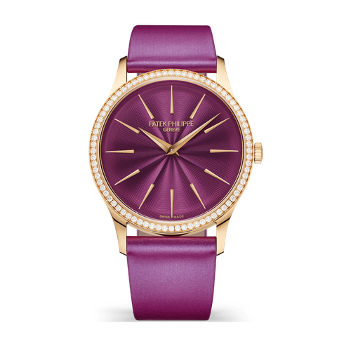 Patek Philippe Calatrava Purple Rose Gold Leather 35mm