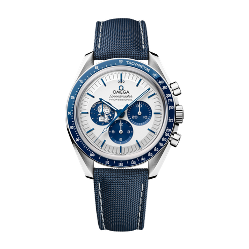 Omega Speedmaster Silver Steel Fabric 42mm
