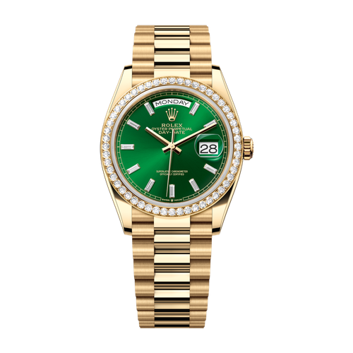 Rolex Day-Date 36 Green Yellow Gold 36mm