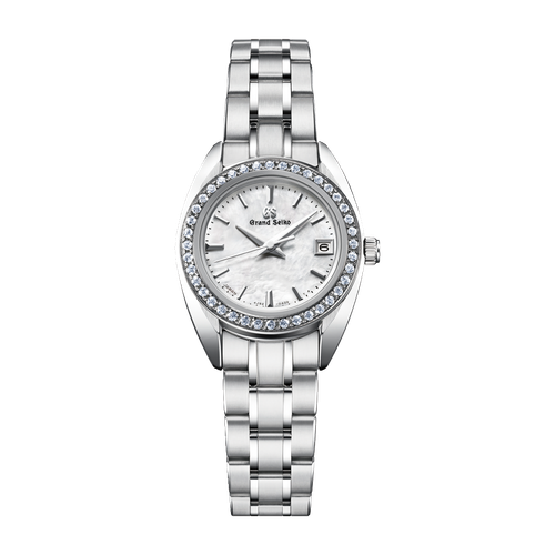 Grand Seiko Heritage Refined Essentials Mother of Pearl Steel Alligator Leather 26mm