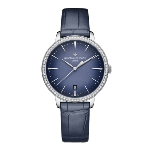 Vacheron Constantin Patrimony Self-winding Blue White Gold Alligator Leather 36.5mm