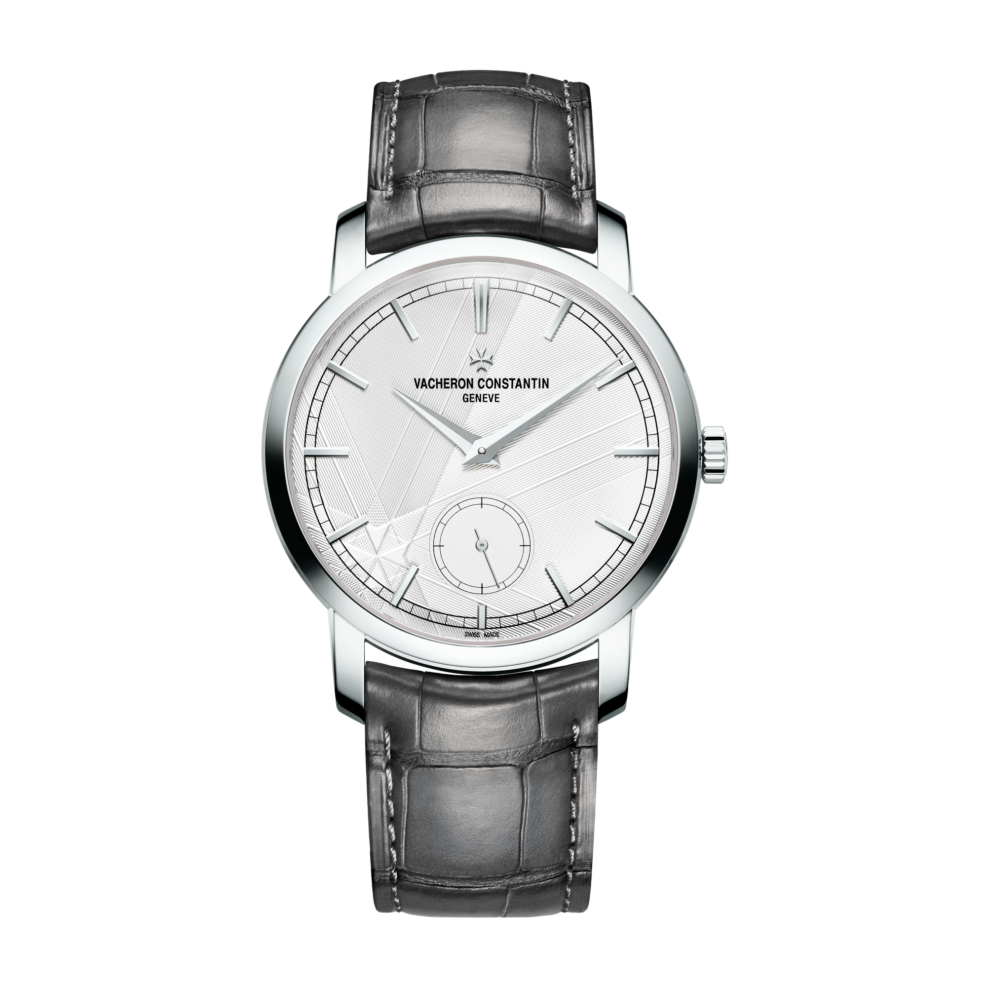 Vacheron Constantin Traditionnelle Manual-winding Silver Platinum Alligator Leather 38mm