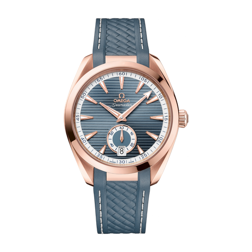 Omega Seamaster Aqua Terra 150M Blue Rose Gold Rubber 41mm