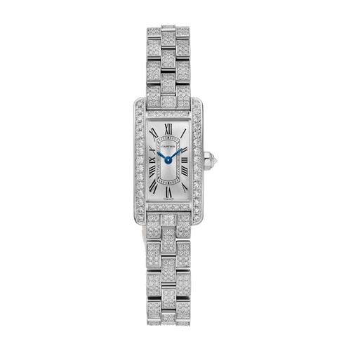 Cartier Tank Américaine Silver White Gold 15.2mm