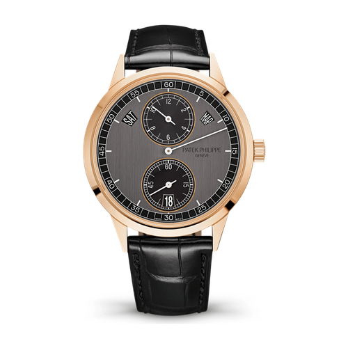 Patek Philippe Complications Dark Grey Rose Gold Alligator Leather 40.5mm