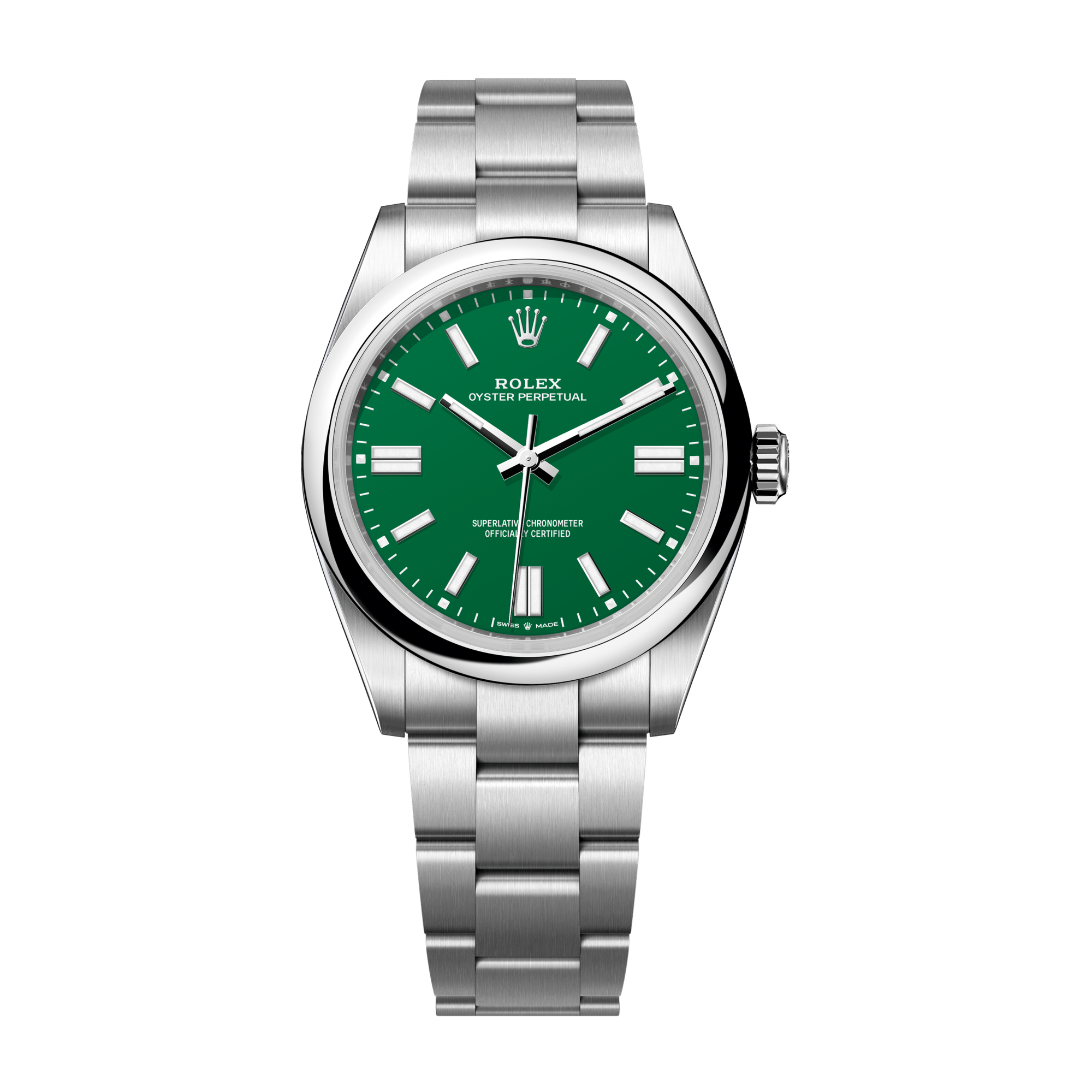 Rolex Oyster Perpetual 41 Green Steel 41mm