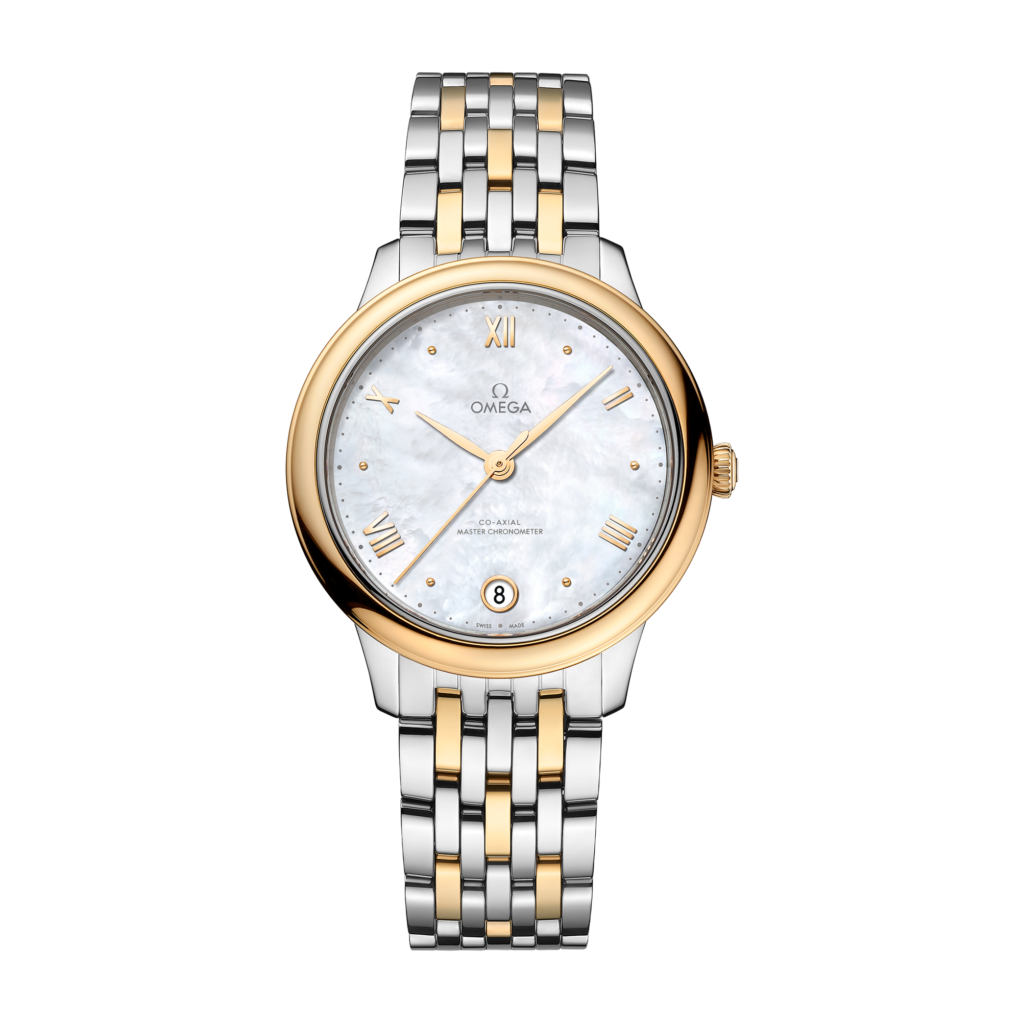 Omega De Ville Prestige White Two-Tone 34mm