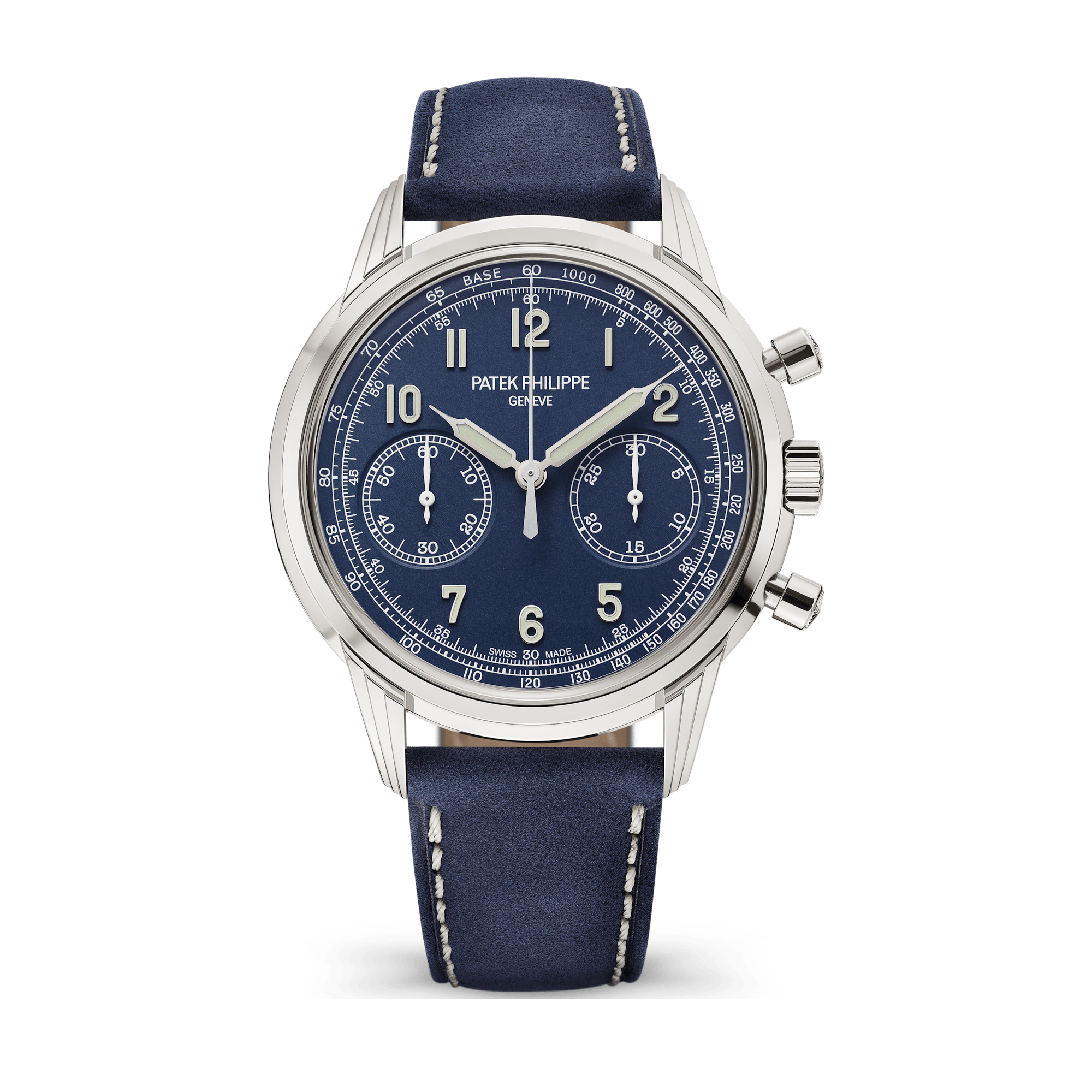 Patek Philippe Complications Blue White Gold Leather 41mm