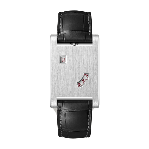 Cartier Tank à Guichets Platinum Alligator Leather 24.8mm