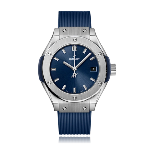 Hublot Classic Fusion Blue Titanium Rubber 29mm