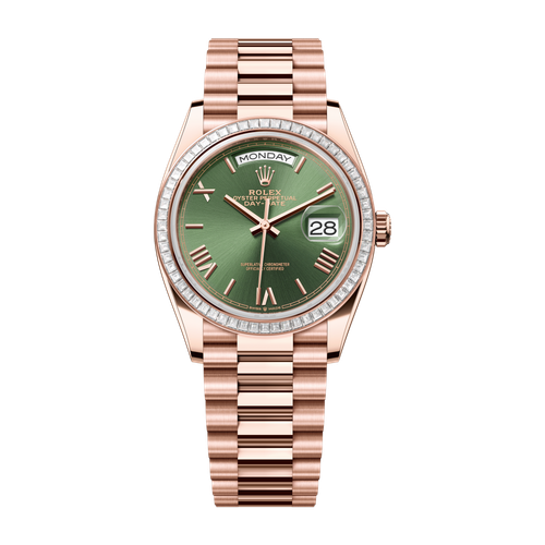 Rolex Day-Date 36 Green Rose Gold 36mm