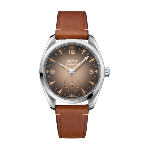 Omega Seamaster Railmaster Brown Steel Leather 38mm