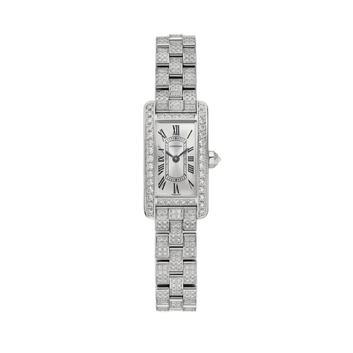 Cartier Tank Américaine Silver White Gold 15.2mm