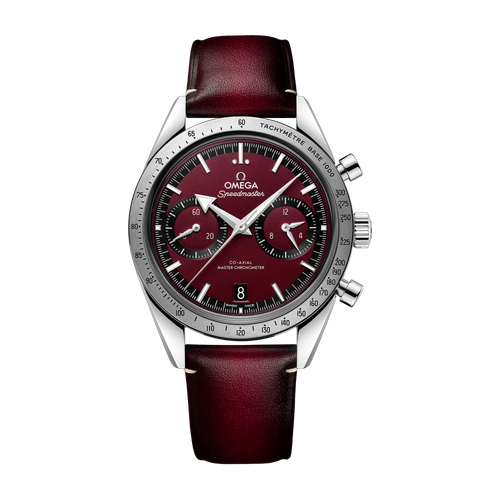 Omega Speedmaster '57 Red Steel Leather 40.5mm