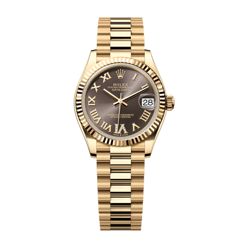 Rolex Datejust 31 Dark Grey Yellow Gold 31mm
