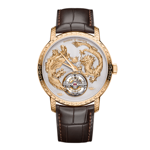 Vacheron Constantin Traditionnelle Tourbillon Gold Alligator Leather 41mm
