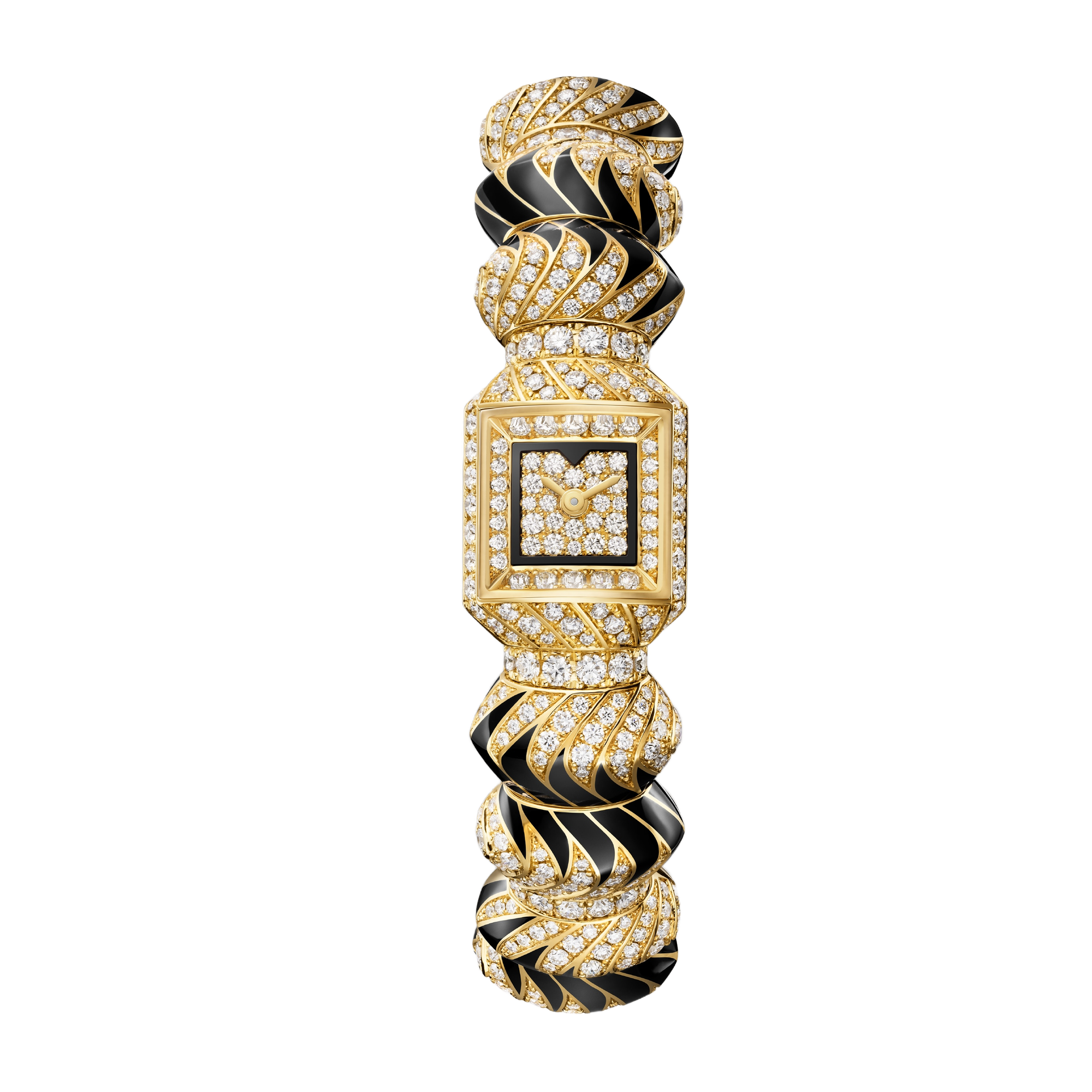 Cartier Myst Diamond Pave Yellow Gold 15.4mm