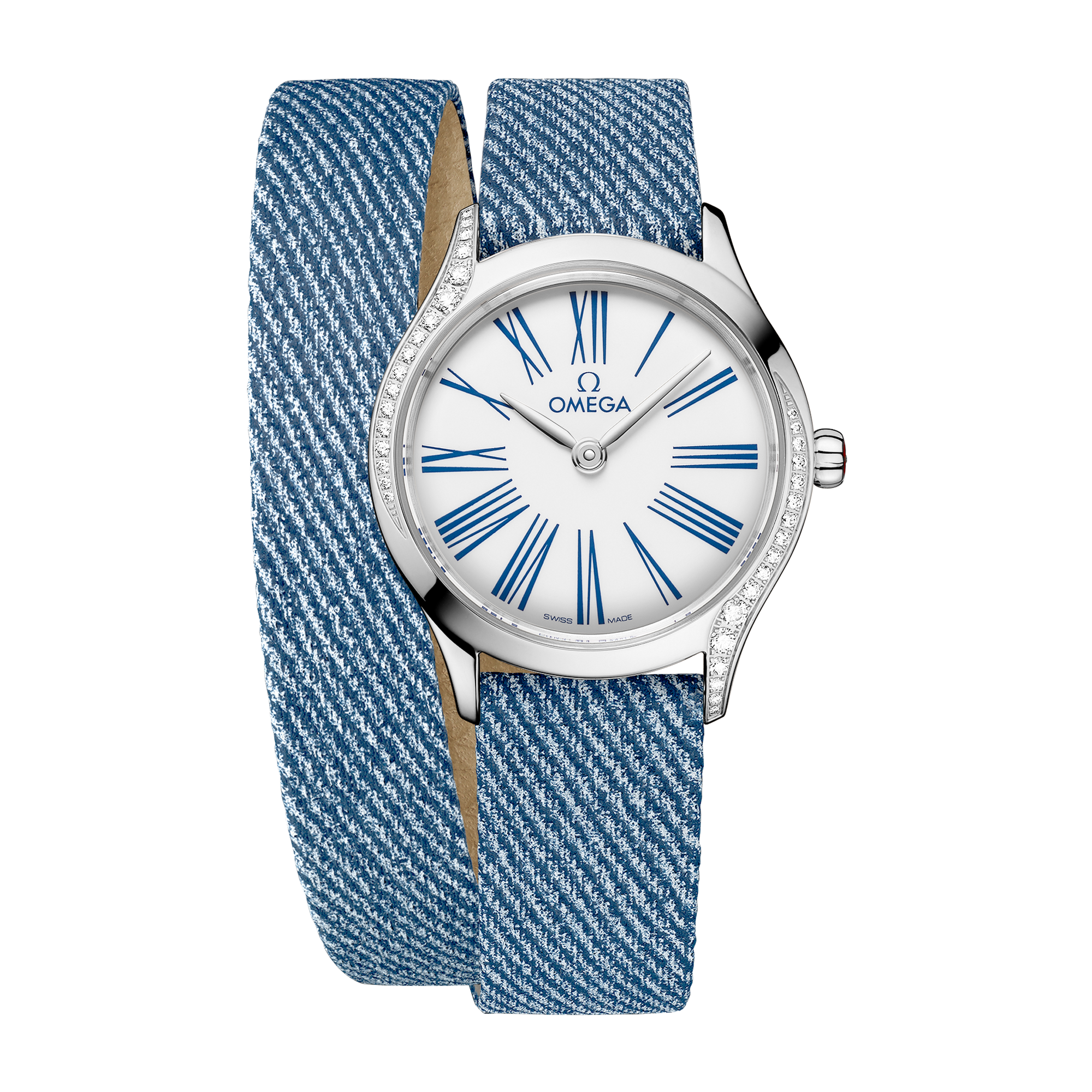 Omega De Ville Mini Trésor White Steel Leather 26mm
