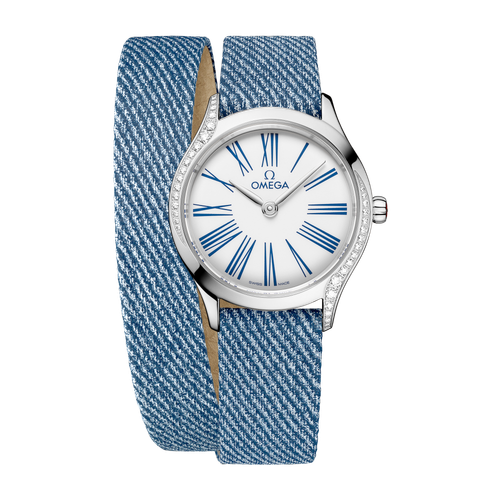 Omega De Ville Mini Trésor White Steel Leather 26mm