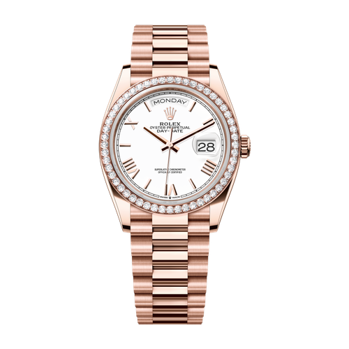 Rolex Day-Date 36 White Rose Gold 36mm