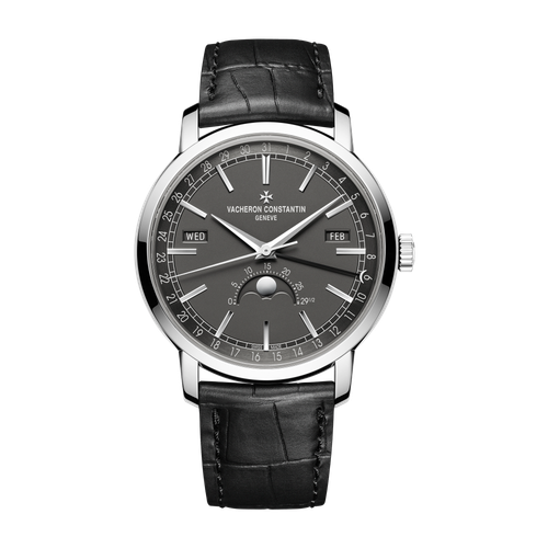 Vacheron Constantin Traditionnelle Complete Calendar Dark Grey White Gold Alligator Leather 41mm