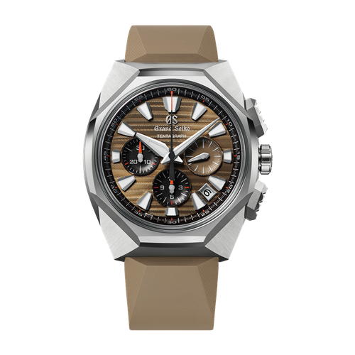 Grand Seiko "Tentagraph" Sport Tokyo Lion Series Brown Titanium Rubber 43mm