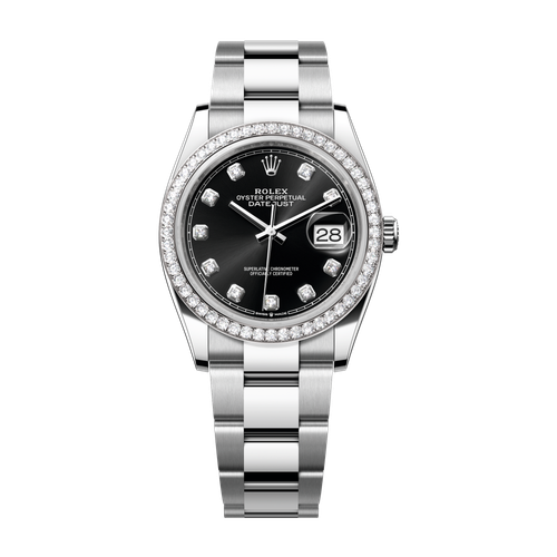 Rolex Datejust 36 Black Steel & White Gold 36mm