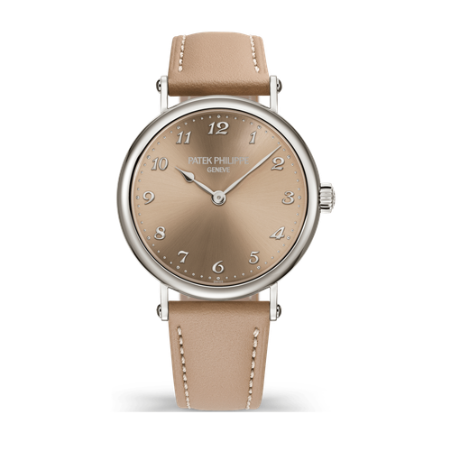 Patek Philippe Calatrava Cream White Gold Leather 34.6mm