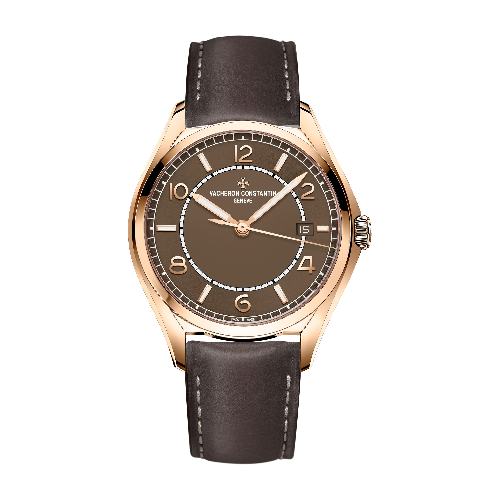 Vacheron Constantin Fiftysix Self-winding Brown Rose Gold Leather 40mm