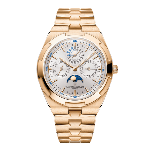 Vacheron Constantin Overseas Perpetual Calendar Ultra-thin Silver Rose Gold 41.5mm