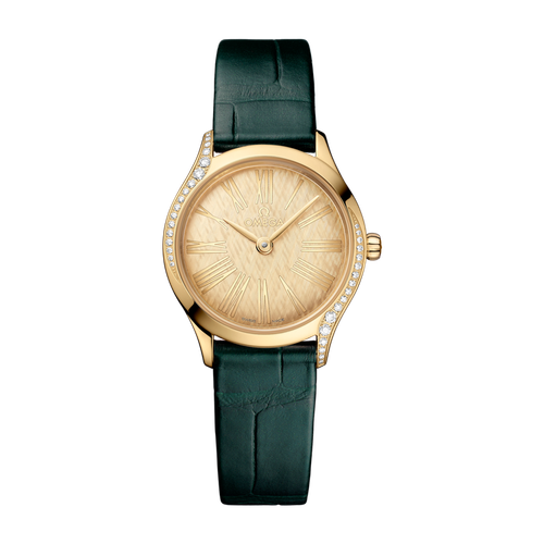 Omega De Ville Mini Trésor Yellow Gold Alligator Leather 26mm
