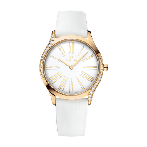 Omega De Ville Trésor White Yellow Gold Rubber 36mm