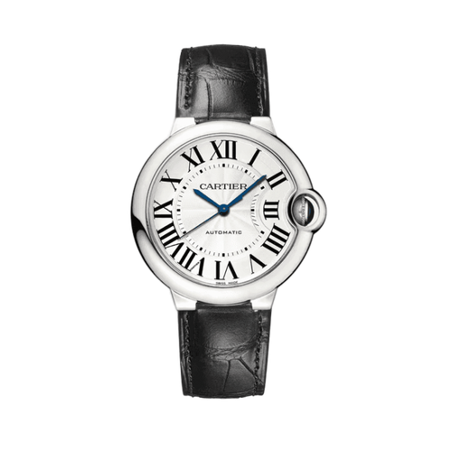 Cartier Ballon Bleu Medium Silver Leather 36mm